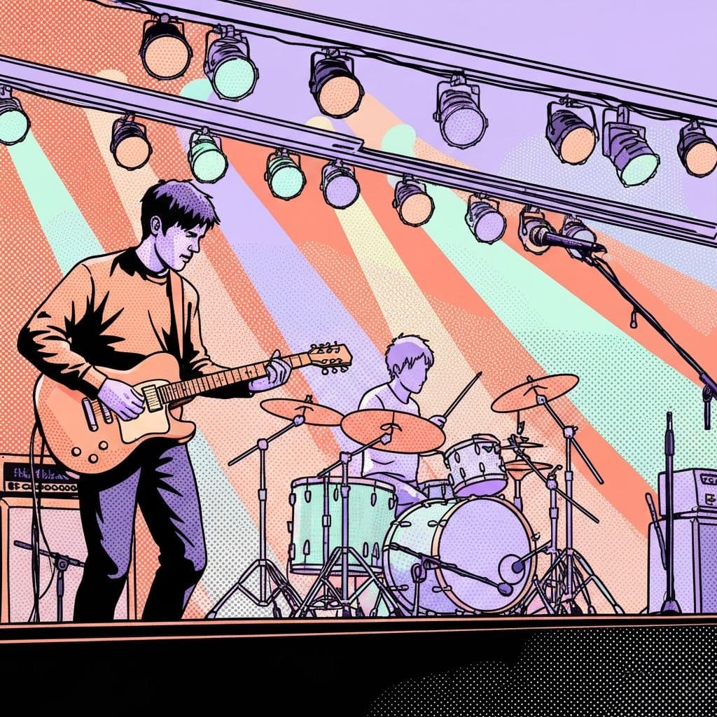 Musicisti durante jam session