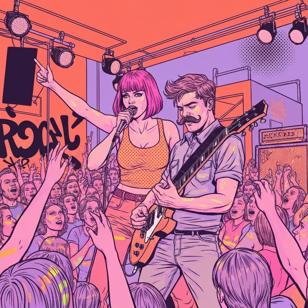 Serata live in azione